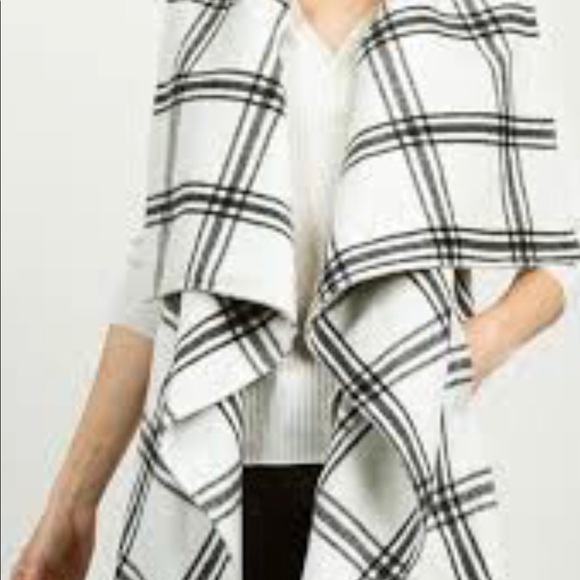 TCEC Jackets & Blazers - TCEC woman’s white plaid vest